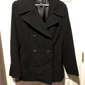 Black pea coat